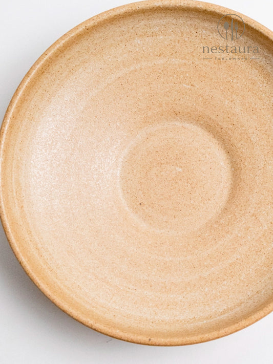 Rust Ember Artisan Salad Bowl