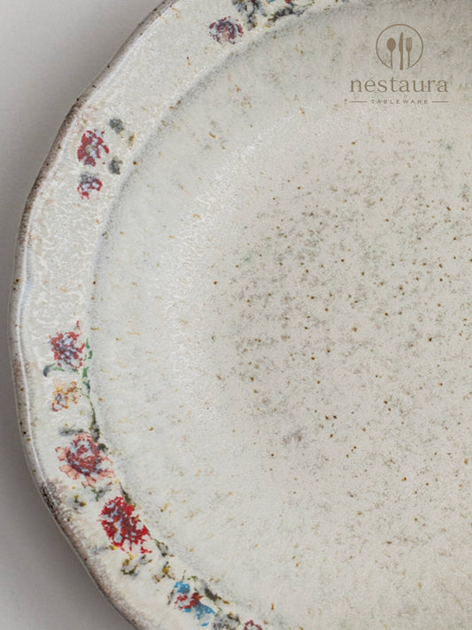 Old Kiln Floral Serving Plate