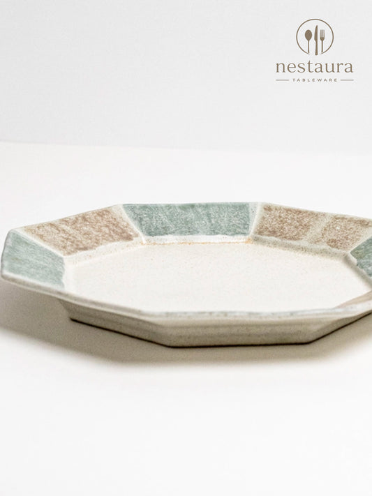 Palette Muse Hand-Painted Octagon Plate