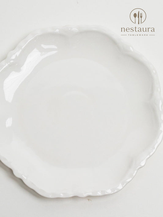 Snow Lace Dessert Serving Plate
