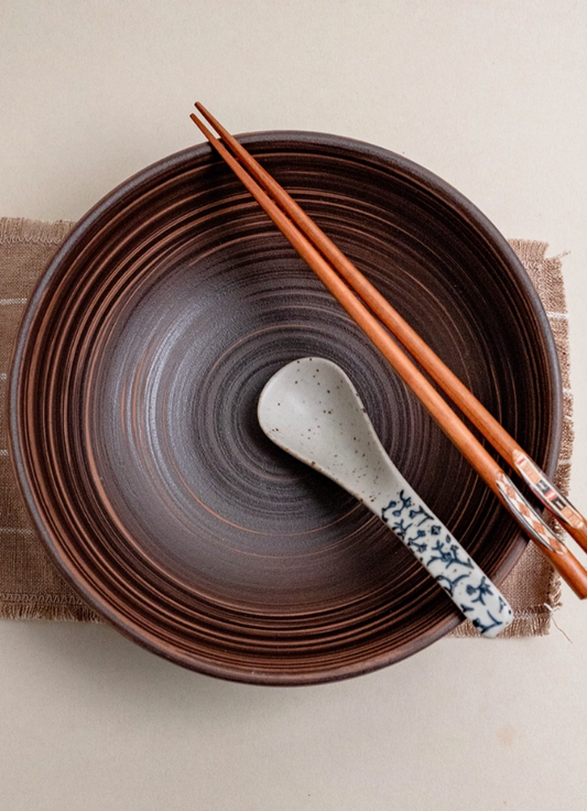 Rustic Brushstone Deep Soup Bowl