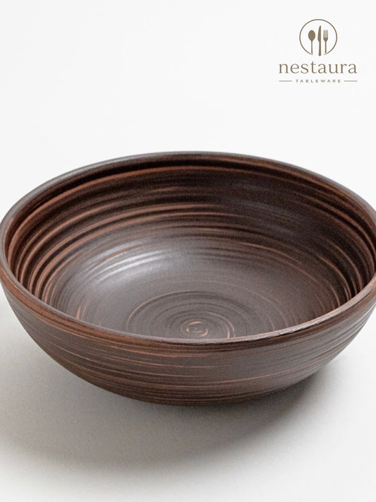Rustic Brushstone Deep Soup Bowl