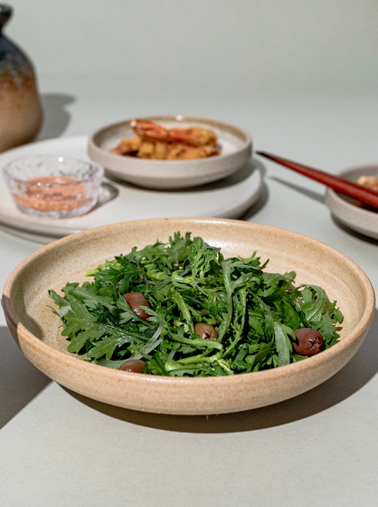 Rust Ember Artisan Salad Bowl