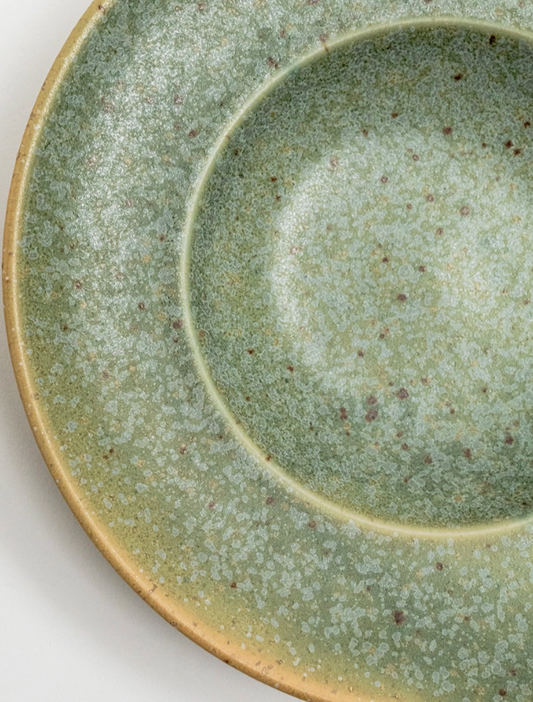 Verdant Mist Ceramic Soup Dish