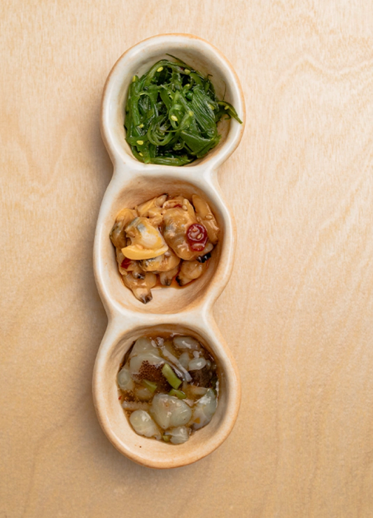 Trio Fold Handmade Snack Dish